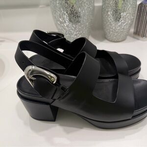 Aerosole black sandals